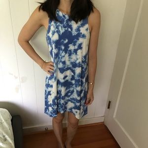 Fighting Eel Dress Anna blue tie dye XS
